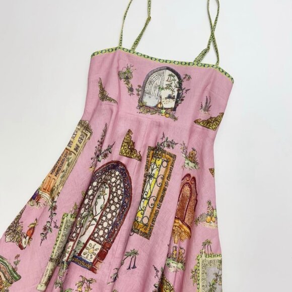 ALEMAIS Pink Printed Maxi Dress - Picture 4 of 16